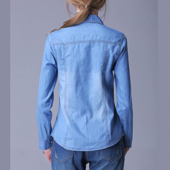 Denim cardigan hot sale womens