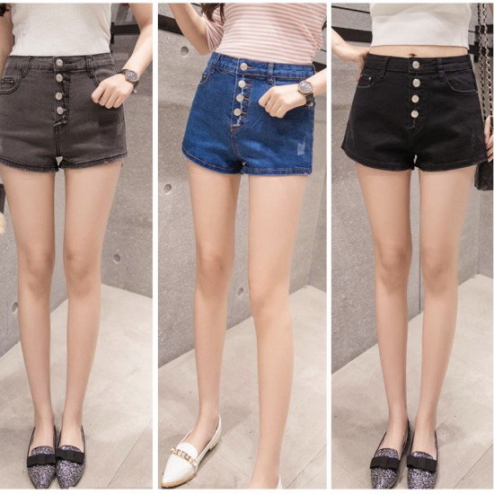 short black jean skirt