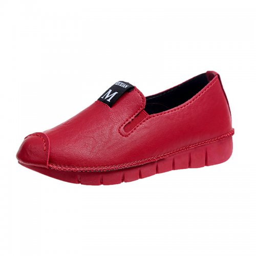 Showing image for Red Soft Casual Loose Work Shoes For Women S-118RD
