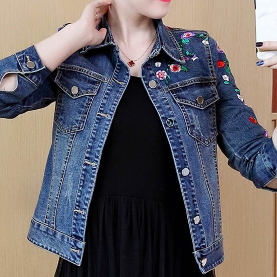 three quarter length denim jacket