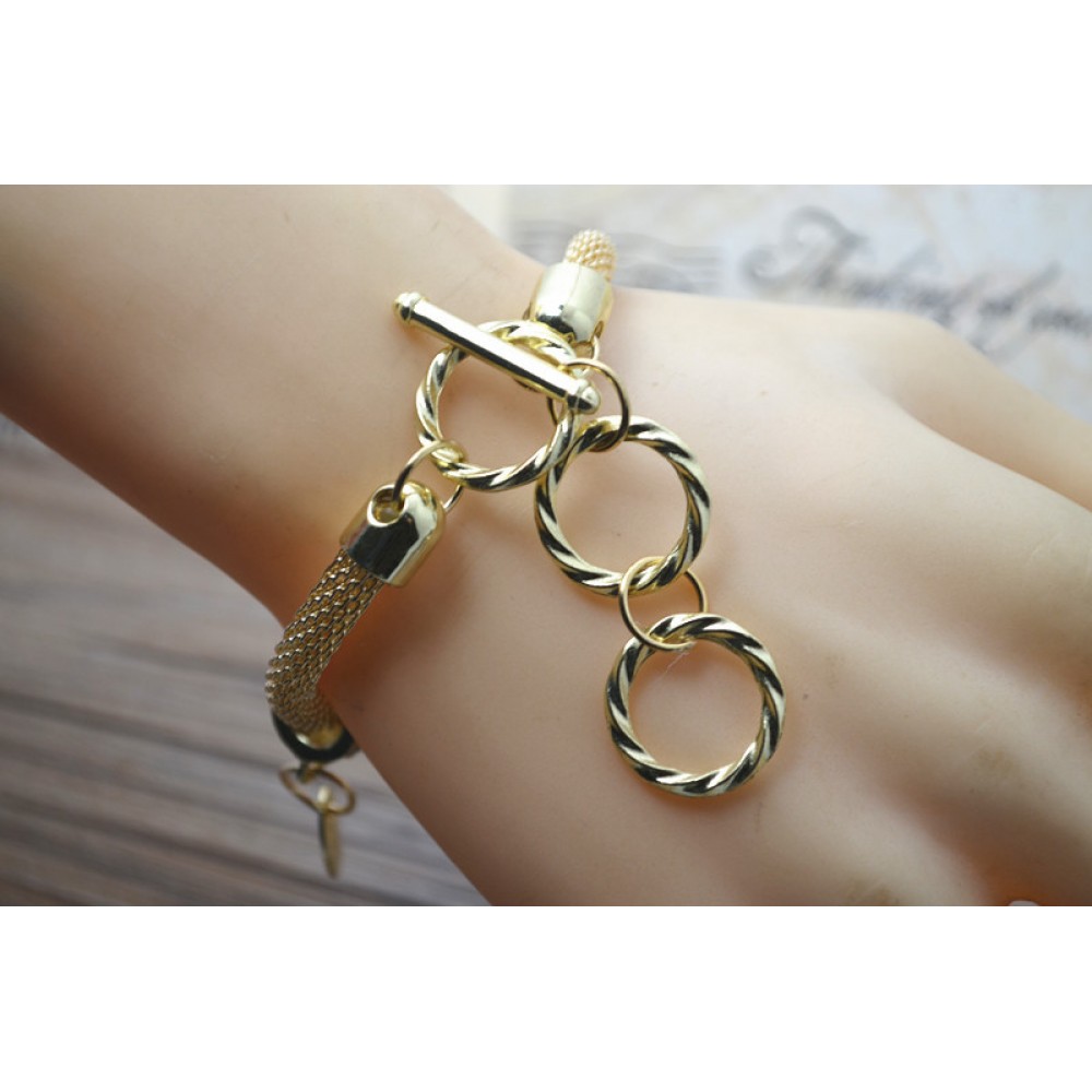 Buy Women Gold Peach Heart Dial Bracelet Watch W-66G | BusinessArcade.com