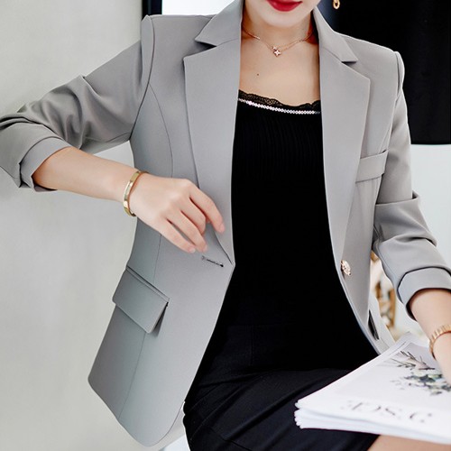 Showing image for Formal Wear Ladies Slim Grey Suit Jacket WJ-46GR