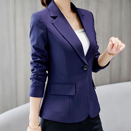 Buy Formal Wear Ladies Slim Blue Suit Jacket WJ-46BL | Fashion ...