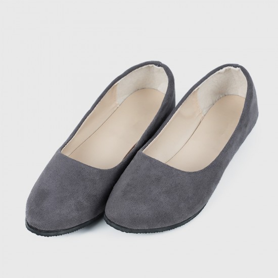 Grey flats outlet shoes