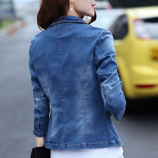 Denim on sale short coat