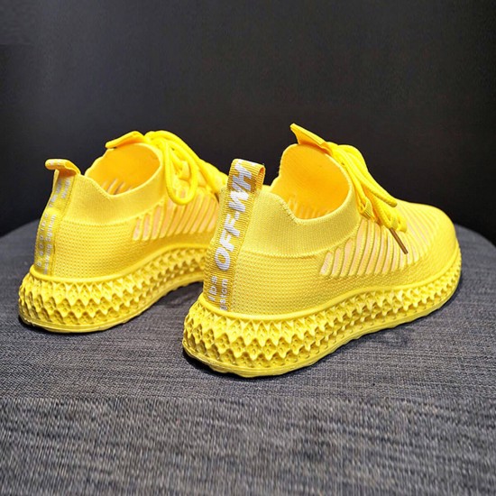 sneakers with yellow