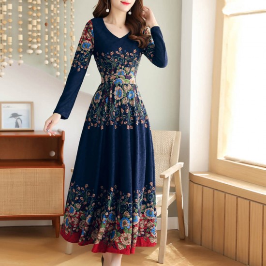 maxi dress blue