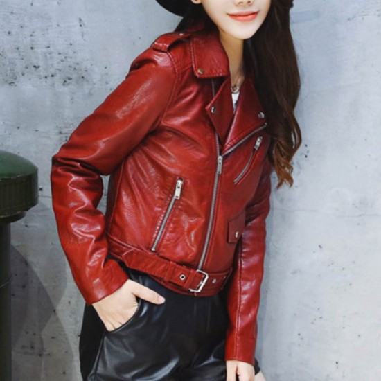 Ladies short hot sale red jackets