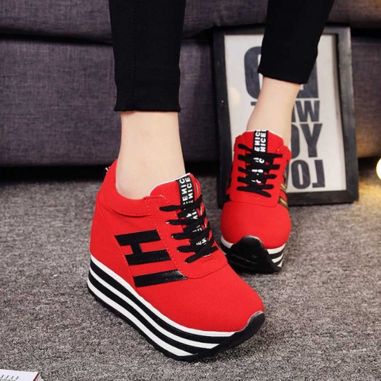 womens high top red sneakers