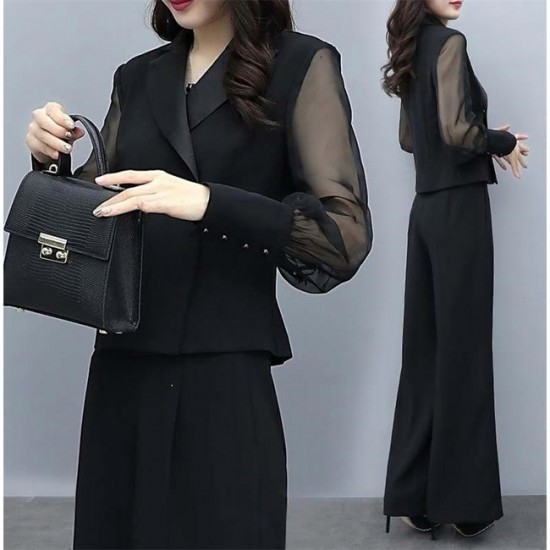womens business casual pantsuit