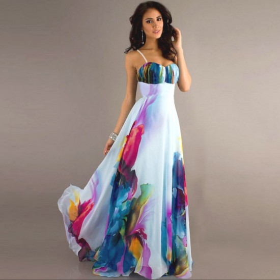 Strapless maxi outlet dress