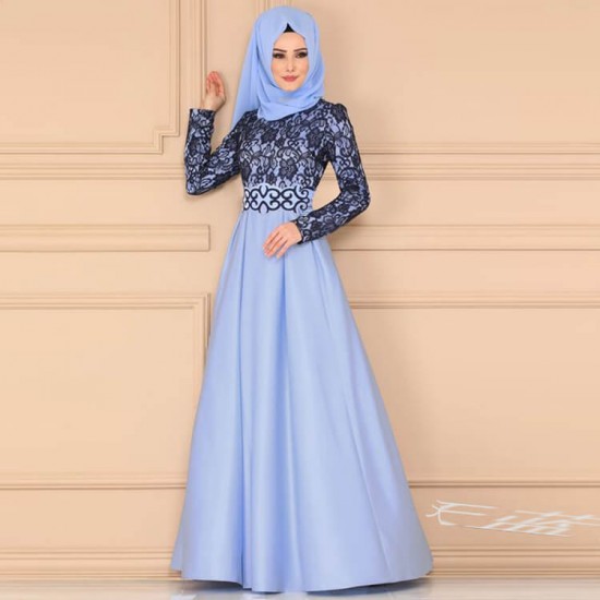 Light blue top long dress