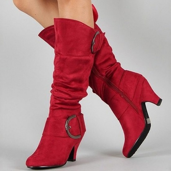 Buckle sales calf boots