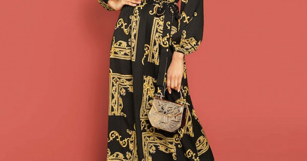 maxi black gown