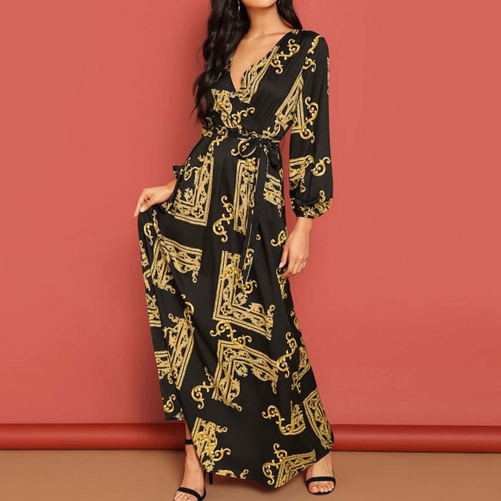 maxi black gown