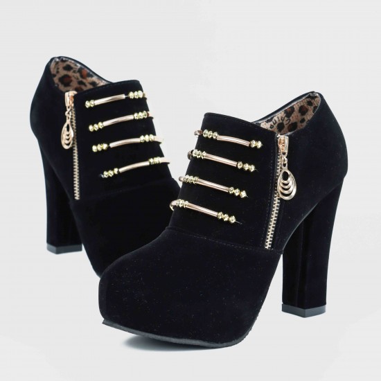 Round toe sale high heels