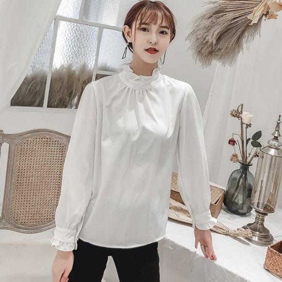 Long collar hot sale shirt
