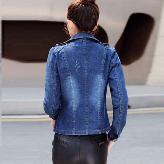 Denim jacket hot sale with zipper sleeves