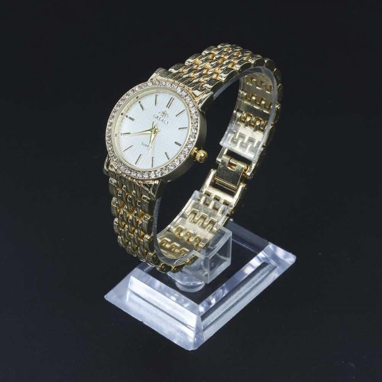 Diamond encrusted deals watch women's