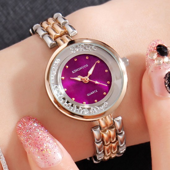 Silver 2024 rhinestone watch