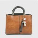 Image for Elegant Leather Tote Bag For Women Elegant Leather Tote Bag For Women - Brown |image
