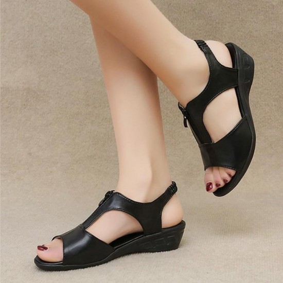 Hollow discount wedge heels