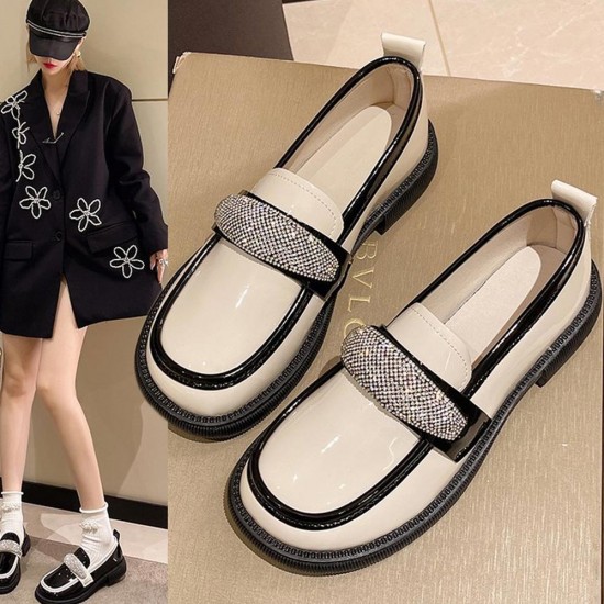 Rhinestone loafers hot sale