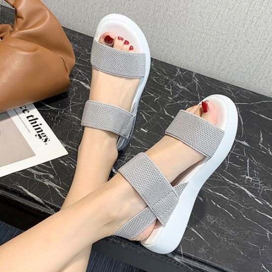 Buy Fairy Style Elastic Strappy Open Toe Women Sports Sandals