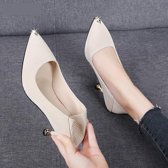 Cream pumps womens clearance shoes