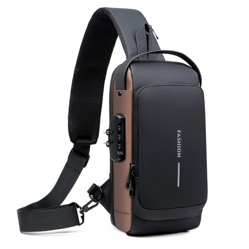 Durable anti-theft waterproof sling chest bag, ideal crossbody shoulder backpack for UAE travelers Anti-theft Sling Chest Bag Backpack Waterproof Crossbody Shoulder Bag |image