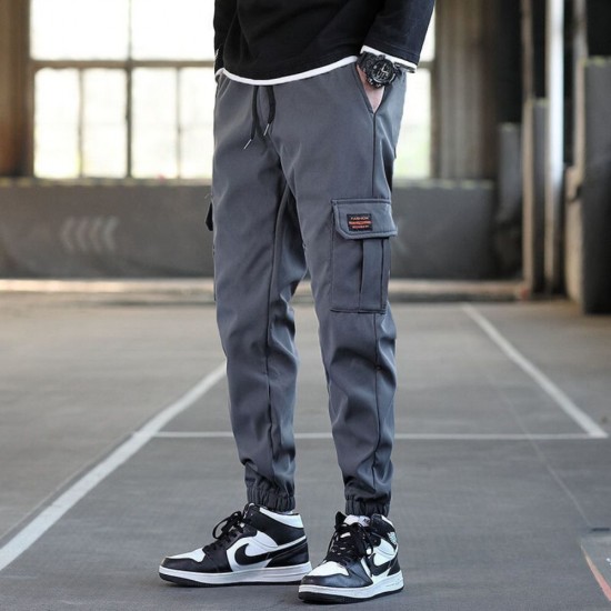 Buy Men s Cargo Work Pants With Jogger Fit Dark Grey Fashion BusinessArcade