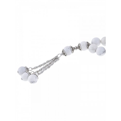 Showing image for Masbaha Unisex White Chalk Magnesite Prayer Beads ANM-22 Masbaha Unisex White Chalk Magnesite Prayer Beads ANM-22 image