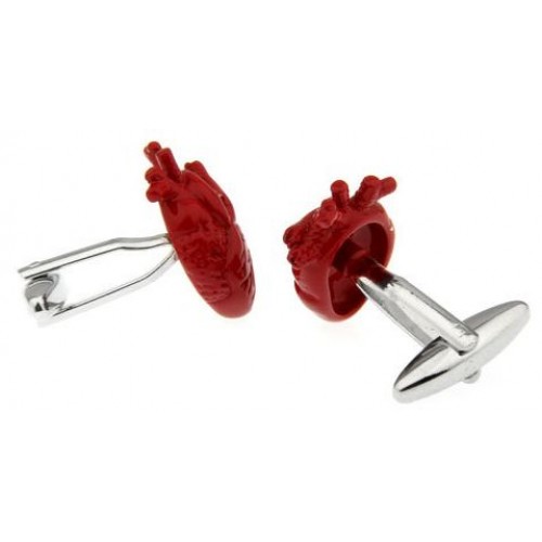 Showing image for Look Stylish Real Heart Shape Red Cufflinks For Lovers CFL-33 Look Stylish Real Heart Shape Red Cufflinks For Lovers CFL-33 image