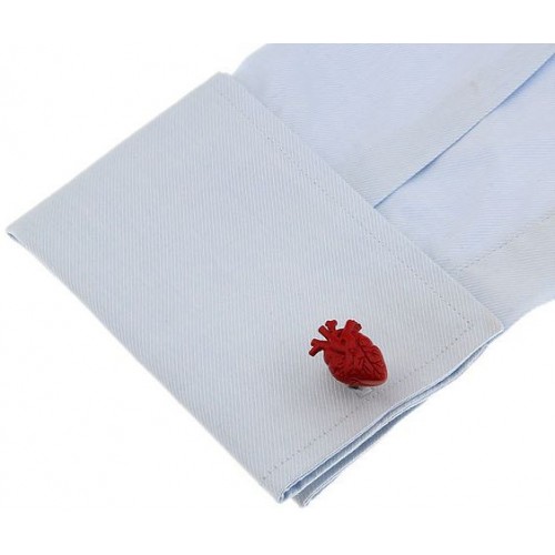 Showing image for Look Stylish Real Heart Shape Red Cufflinks For Lovers CFL-33 Look Stylish Real Heart Shape Red Cufflinks For Lovers CFL-33 image