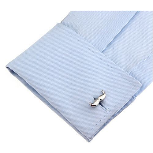 Showing image for Look Stylish Simple Silver Beard Mens Shirt Cufflinks CFL-54 Look Stylish Simple Silver Beard Mens Shirt Cufflinks CFL-54 image