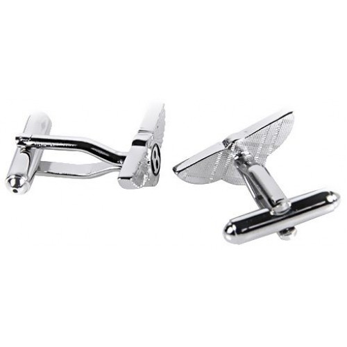 Showing image for Look Stylish Bently logo Silver Cufflinks for Men CFL-63 Look Stylish Bently logo Silver Cufflinks for Men CFL-63 image
