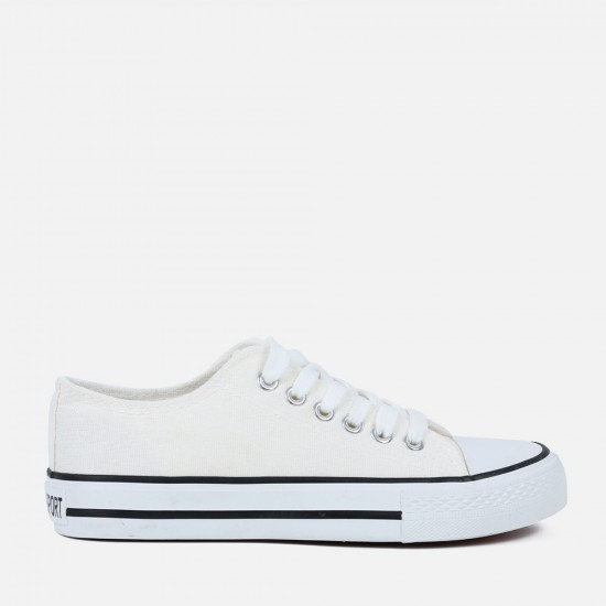 Canvas shoes white colour store