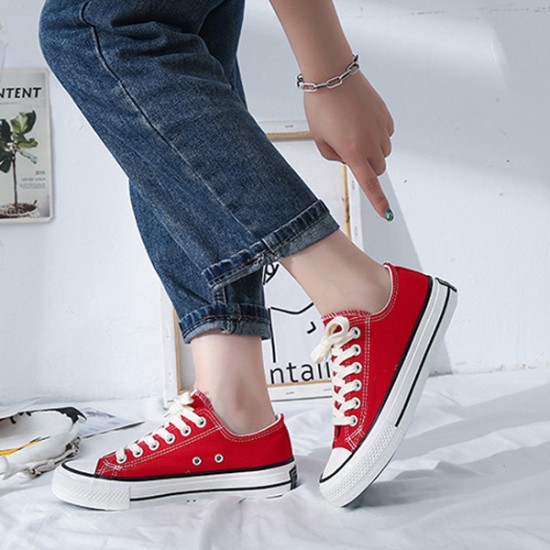 Buy Red Printed Canvas Shoes | KKOX214/KAC12JUL | The loom